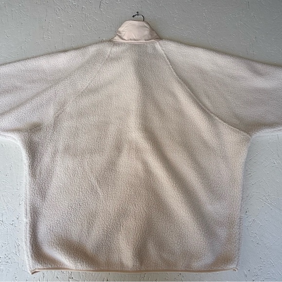 Movement by Free People Cream Hit The Slopes Fleece Jacket Size Large Oversized - Picture 3 of 16